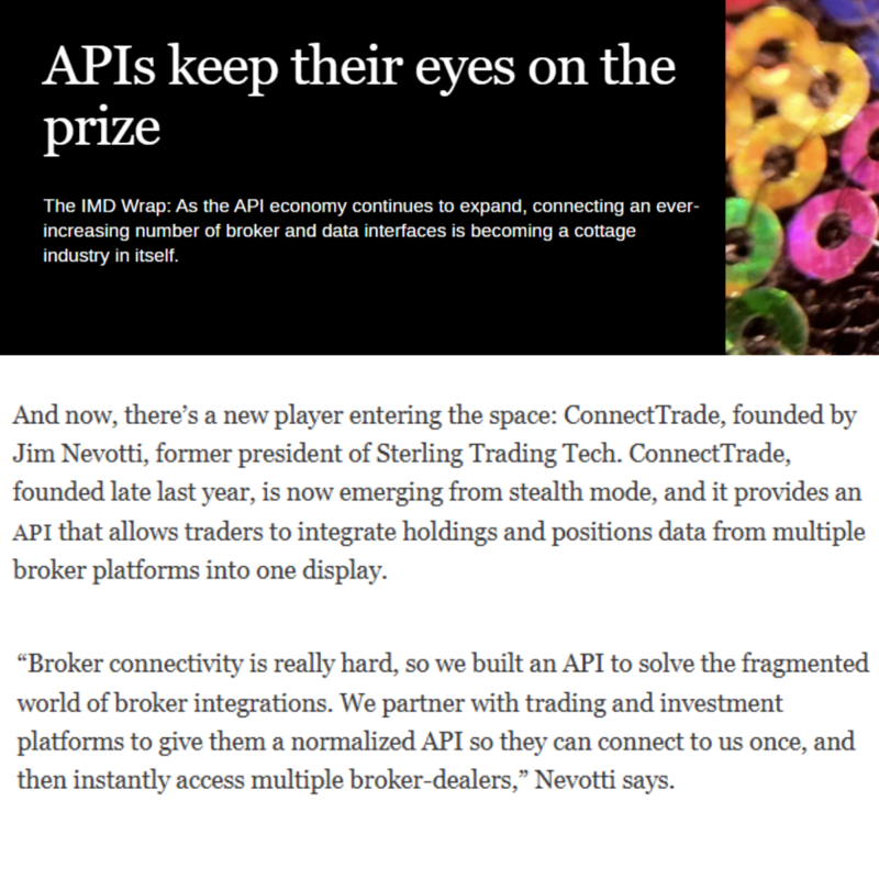 Thank you to Max Bowie at Waters Technology for the feature…