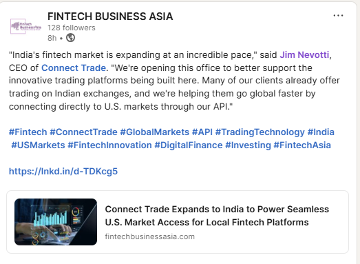 Thanks for highlighting us, FINTECH BUSINESS ASIA