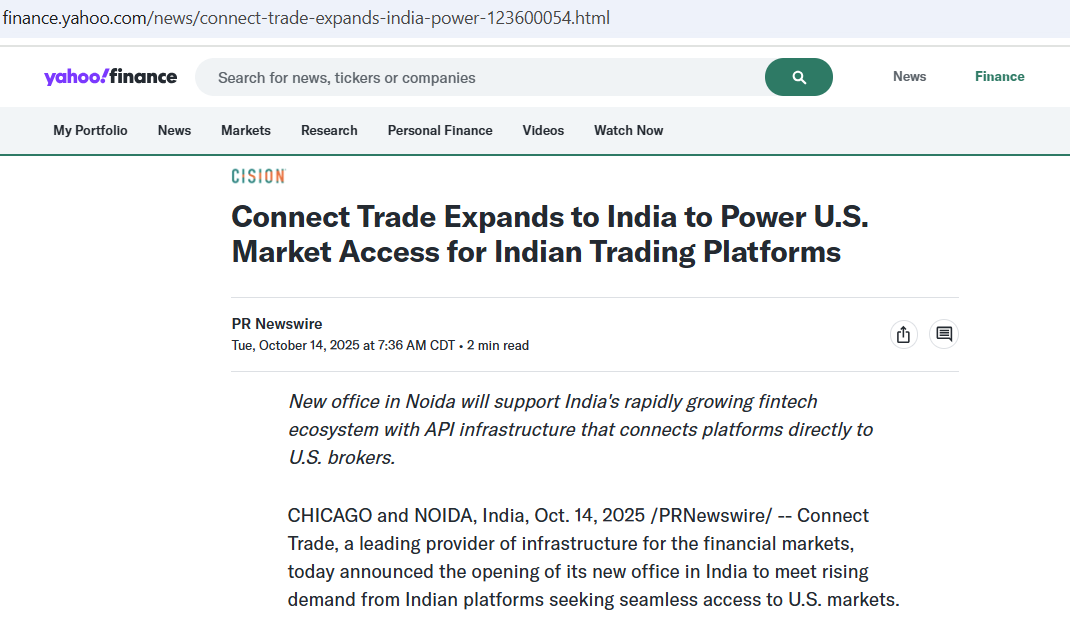 We want to take a minute to thank our friends Yahoo Finance…