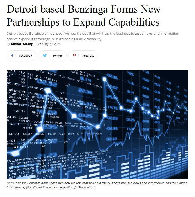 Our collaboration with Benzinga reinforces a simple thesis:…